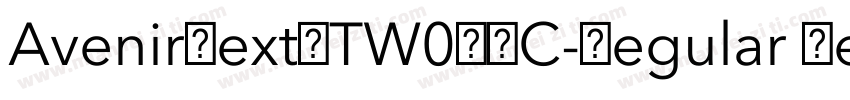 AvenirNextLTW02SC-Regular Regular字体转换